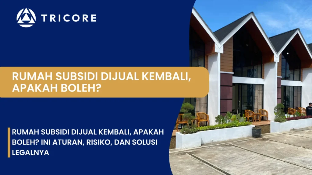 Rumah Subsidi Dijual Kembali