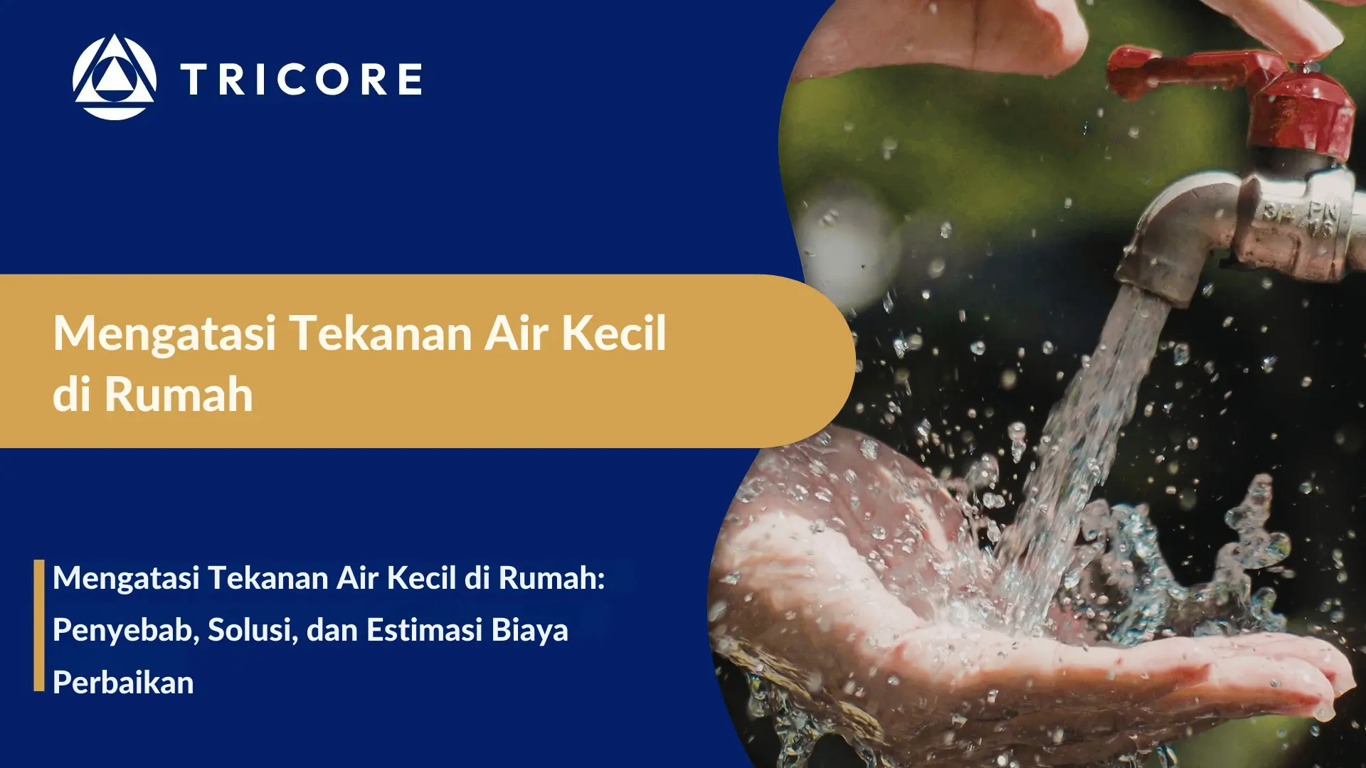 Mengatasi Tekanan Air Kecil di Rumah